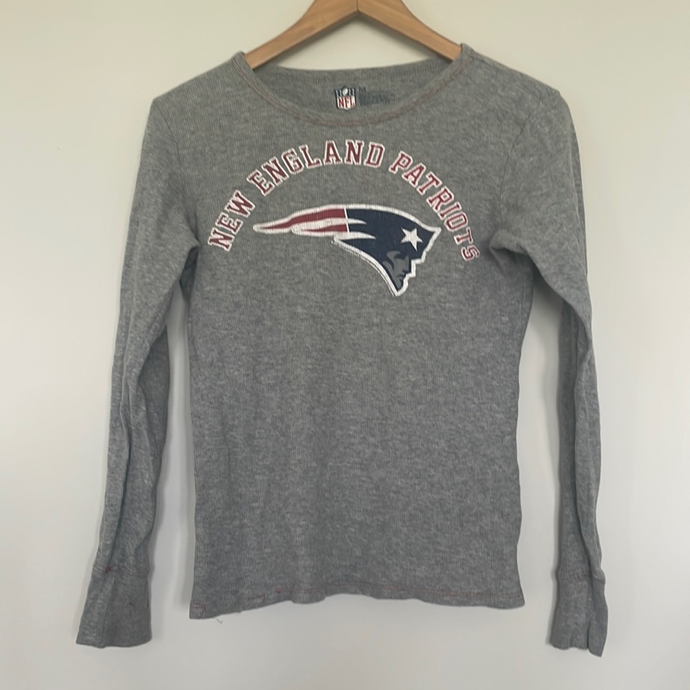 NFL New England Patriots Long Sleeve Henley Sz M
